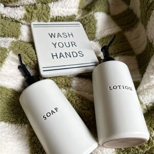 Magnolia Home Soap and Lotion Dispenser Set